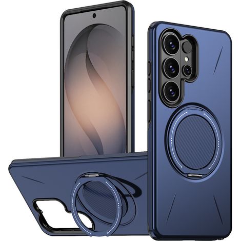 Funda para Samsung Galaxy S26 Ultra, compatible con MagSafe, con soporte, color azul. (1/5)