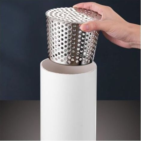 Siphon de sol en acier inoxydable anti-bouchon, couvercle de drainage extérieur pour piscine, toit et balcon diamètre 75 mm (1/5)