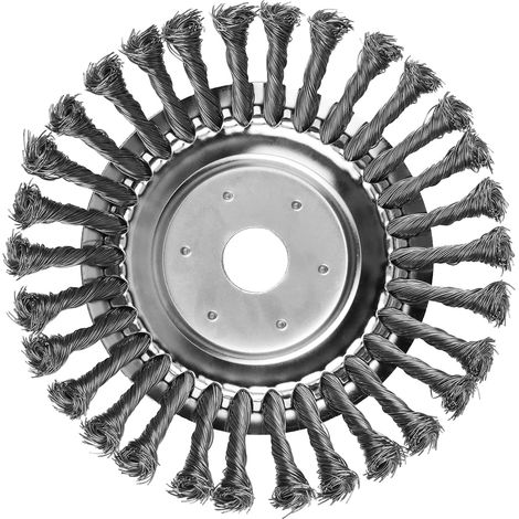 EASYCOMFORT 8 Pouce Tete Brosse Debroussailleuse Métal Tete Universelle Debroussailleuse Solide Robuste Plateau Désherbage en Fil d'acier pour Jardin Pelouse Tondeuse Accessoires(200x25mm) (1/5)