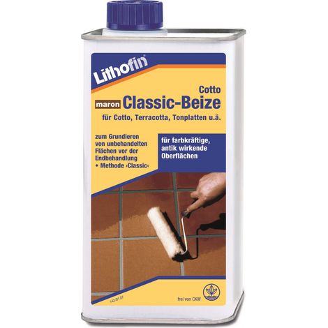 LITHOFIN Cotto Classic-Beize maron, 1 Ltr (1/2)