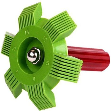 2-teiliges Reinigungsbürsten- und Kamm-Set für Klimaanlagen-Kondensatorlamellen, Reiniger, Glätteisen, Kühlschrank-Spulen-Set, HVAC-Wartung, Luftreparatur-Reinigungswerkzeug (1/5)
