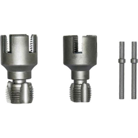 Ensemble d'outils de filetage interne et externe intégrés, jeu de tarauds et filières pour filetage de tuyaux en plastique PPR (1/2 pouce + 3/4 pouce). (1/5)
