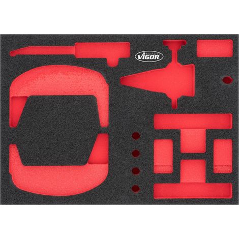 Vigor Inserto in schiuma bi-materiale bicolore per utensili