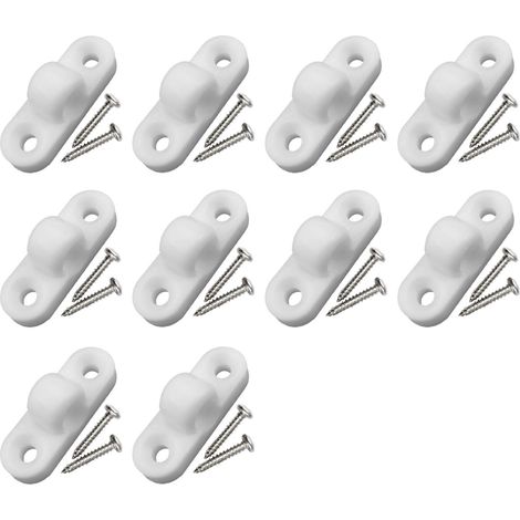 Ancrage Pour Auvent - 10 Pièces En Polypropylène PP - Vis En Acier Inoxydable 304 - Installation Verticale Ou Horizontale - Pour Camping Car Et Caravane (1/5)