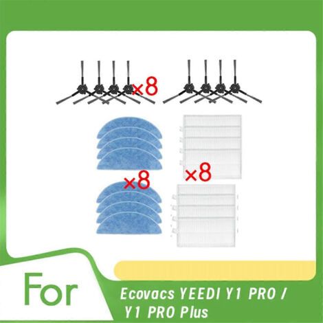 Accessoires pour aspirateur Ecovacs YEEDI Y1 Pro / Y1 Pro Plus : brosse latérale, filtre de rechange