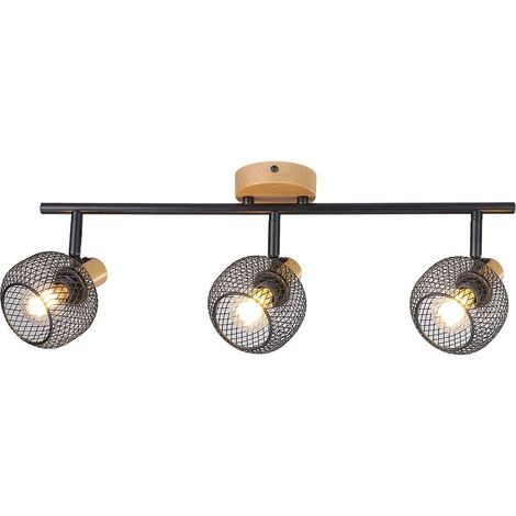 Spot Light Grendel Metal Beech E14 3x Max 40W H: 14,5 cm L: 53 cm B: 17,5 cm Dimmabile (1/5)