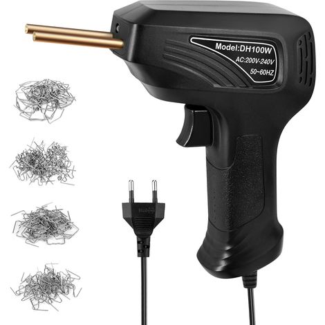 [JAMAIS UTILISÉ]Machine de soudage plastique portable, kit de réparation de fissures de panneaux, agrafeuse thermique, ensemble d'outils de réparation de plastique avec lumière LED. (1/5)