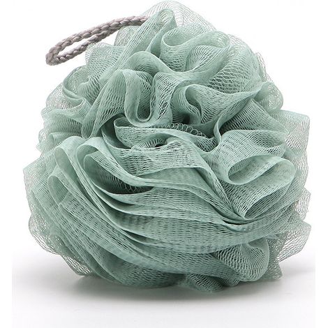 Lot de 4 éponges de bain en mesh - gants de douche luffa - pouf exfoliant corps - boule de bain et douche - net pour dos - exfoliant moussant - lot de 4 (1/5)