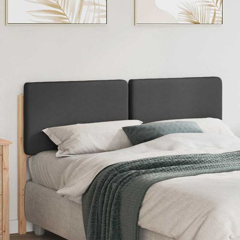 Gepolstertes Kopfteil mit Kopfteil Braun und Dunkelgrau 135 cm