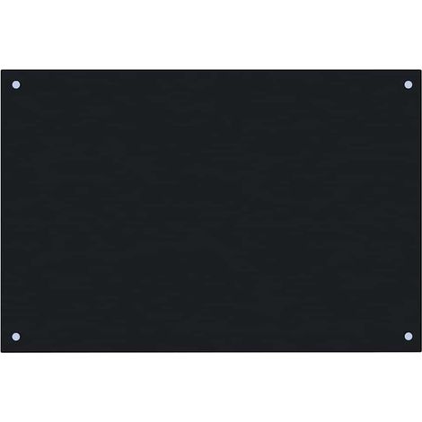 Dosseret de cuisine Noir 90x50 cm Verre trempé