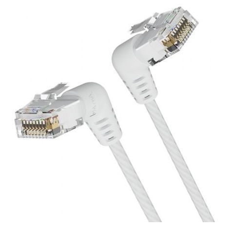 Cable de Red RJ45 UTP Vention IBOWG Cat.6A/ 1.5m/ Cabeza Rotatoria 360º/ Blanco