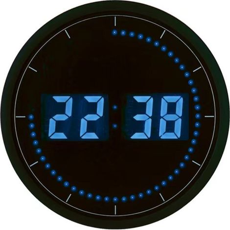 Horloge LED - Bleue - 30cm - Orium (1/4)