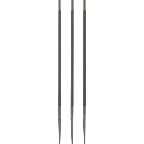Lot de 3 Limes à Chaîne pour Tronçonneuse Circulaire 5,2 Mm. Kit D'accessoires pour Le Travail du Bois. (1/5)