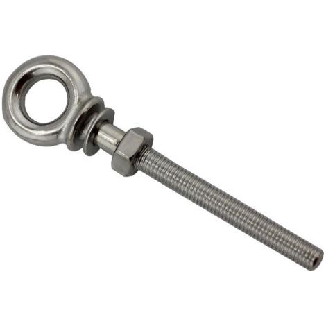 BUNTHAUS Boulons à œil en acier inoxydable Boulons à œil longs Boulons longs intégraux non soudés Boulons pivotants (6 mm) (1/3)