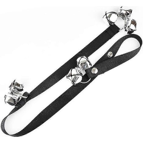 Sonnette pour chien, sonnette d'éducation canine pour l'apprentissage de la propreté des chiots, 1 pièce, noire (1/5)