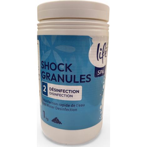 Chlore Stabilisé en Granulés - Dissolution Rapide 1kg - LIFE (1/5)