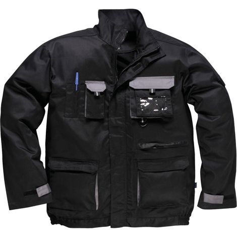 Portwest Arbeitsjacke mit 12 Taschen TX10 Schwarz Gr. XS