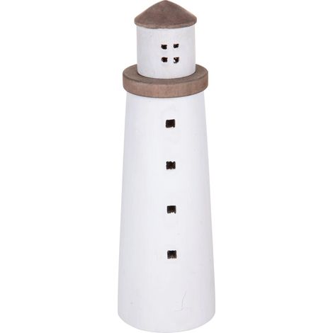 Modellino Faro Rotondo Legno 105 H 33 cm