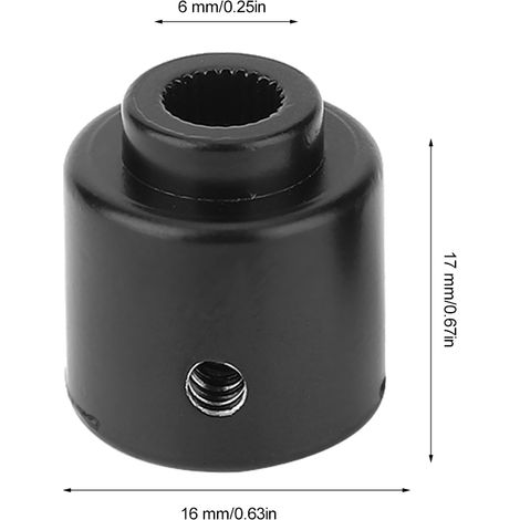 2 Pièces Moyeu de Servo en Métal pour Tetrix Robotics et Pièces Robot Pitsco, Diamètre 16mm (1/5)