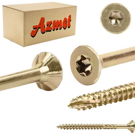Vis à bois 6x70 - 100 pièces - Torx - Pointe conique - Résistant et durable (1/5)