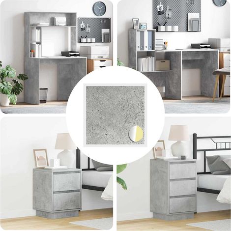 Selbstklebende Schraubenabdeckung 12 pcs Beton Grau