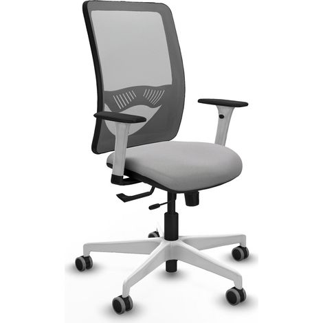 Silla de oficina piqueras y crespo Zulema gris claro soporte lumbar (1/2)
