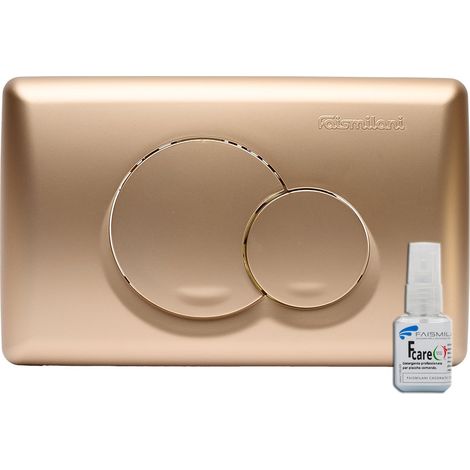 Placca esterna Doppio Tasto Due-P Oro Rosa Opaco per cassetta incasso Faismilani (1/2)