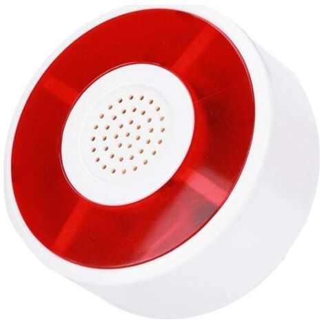 Sistema di allarme a LED, sirena di sicurezza a 12 V CC con luce lampeggiante, sistema di allarme sonoro e luminoso per esterni per casa e ufficio.