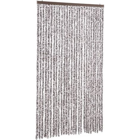 Moustiquaire,Rideau anti-moustique marron et beige 118x220 cm chenille CFW72570 (1/5)