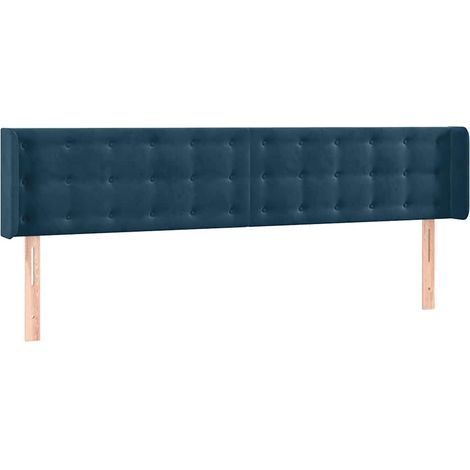 Maison Exclusive - Cabecero de terciopelo azul oscuro 163x16x78/8 (1/5)