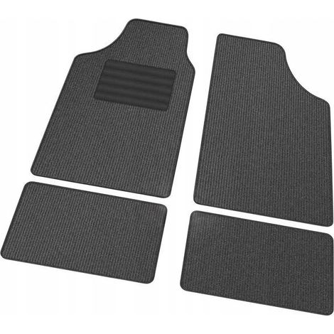 Ensemble de tapis de voiture universels ULTIMATE SPEED anthracite 4 pièces.
