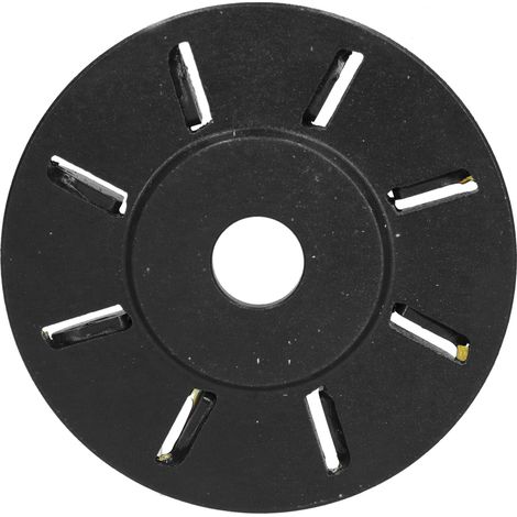 Disque de meulage pour bois 8 dents, fraise à bois noire pour coupe, polissage et façonnage (1/5)