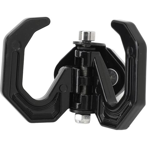 Crochet de suspension multifonctionnel en alliage d'aluminium pour moto, scooter électrique, sac à dos, casque et autres bagages (noir) (1/5)