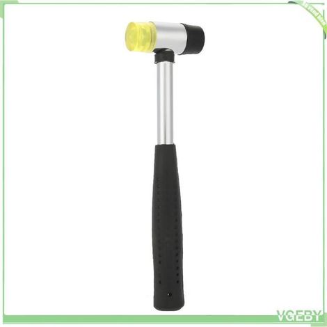Marteau - FAFEICY - Double face - Tête polyuréthane douce - Poignée acier forgé - Diamètre tête 25 mm (1/4)