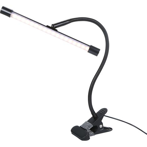 DC 5 V 7 W 36 LEDs Tischleuchte mit Klemme, USB-Anschluss, 3 Farben, Farbtemperaturwechsel, 10 Helligkeitsstufen, dimmbar, flexibel, biegsam, faltbar, Schwanenhals, geeignet für Wohnzimmer, Arbeitszim (1/5)