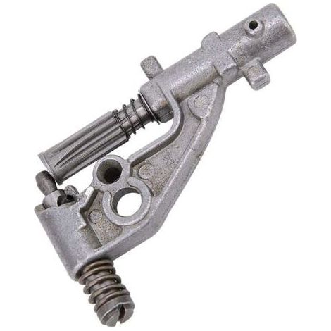 Huiler de pompe à huile pour tronçonneuse – Compatible Husqvarna 340 345 350 351 353 346 – Installation facile – Métal argenté (1/5)