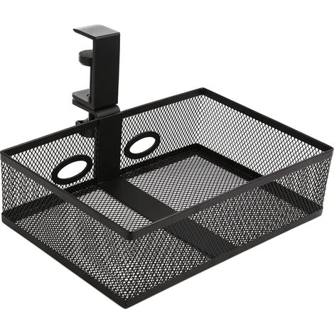 Schublade unter dem Schrank, Schreibtisch-Organizer, Büro-Aufbewahrung, Schiebeschublade, Küche, geeignet für Büro, Küche, Schlafzimmer (schwarz).