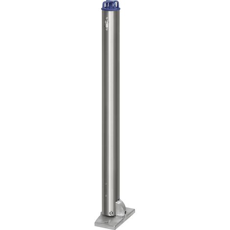 FRANKEL kaiserkraft, Potelet en inox, avec tête pour chaîne, à