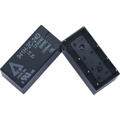 Relais de signal basse consommation Xinda 941H-2C-24D 24 V CC 1 A à double interrupteur fermé, neuf et d'origine