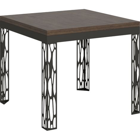 Tavolo apribile 90x90/180 cm Ghibli Libra Noce telaio Antracite (1/3)