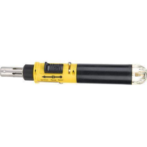 Fer à souder sans fil au gaz butane 12-en-1, kit torche à souder portable jaune, chalumeau de soudure à gaz, outil multifonction de bricolage. (1/5)