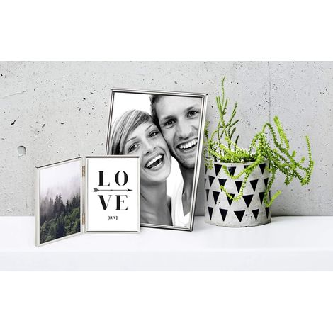 Cadre photo argent 21 x 29,7 cm (DIN A4) Portrait Frame (1/2)
