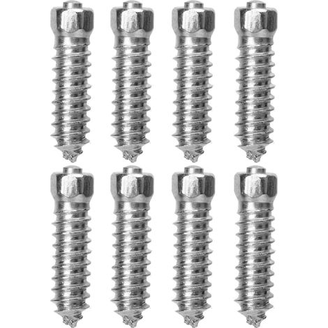 50 Pics Clous Antidérapants Pneus Vis M6x6mm Pointes Neige Voiture Course Chariot Moto Quad VTT (1/5)