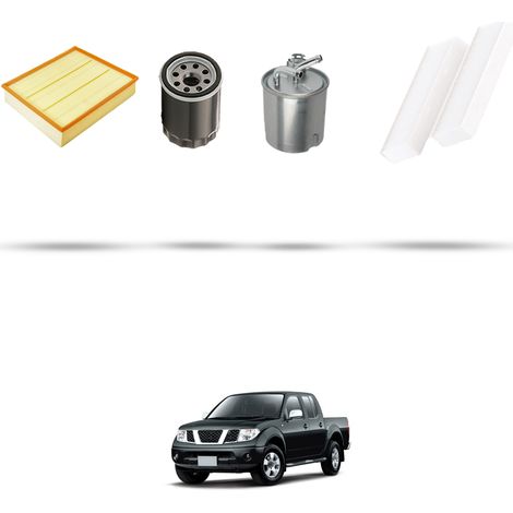 Kit tagliando 4 filtri compatibile con Nissan Navara (D40) 2.5 Dci 126kw Dal 2006 (1/5)