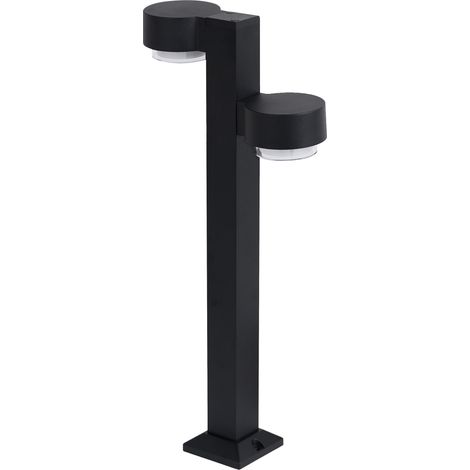Lámpara de bolardo de jardín exterior moderno 60 cm de aluminio LED negro Tordera (1/5)