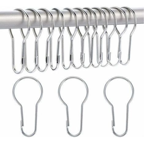 BUNTHAUS CSPARKV Lot de 40 anneaux de rideau de douche crochets de suspension pour le tri et l'organisation