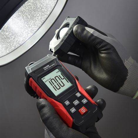 luxmètre numérique TASI avec fonction d'enregistrement, écran LCD, plage de mesure de 0 à 200 000 lux, capteur flexible, testeur de lumière pour la photographie et la culture de plantes en intérieur e (1/2)