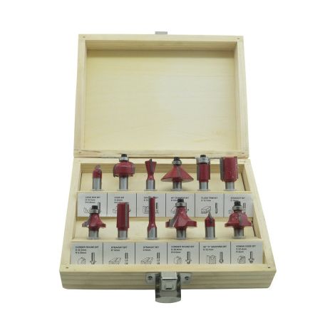 Jeu De 12 Fraises à Bois 6 Mm Pour Rainurage Sanalatura (1/2)