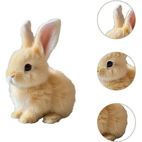 Lapin électronique en peluche interactif, jouet blanc, cadeau pour animal de compagnie électronique (1/5)