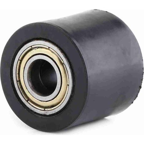 Guide de roue de tendeur de curseur de rouleau de poulie de chaîne d'entraînement de 10mm pour la moto de vélo de rue noir (1/5)